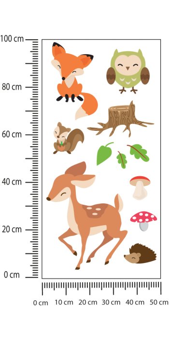 Naklejki DUŻY ZESTAW wesołe zwierzątka jeż