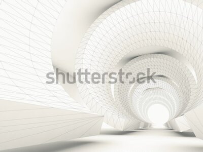 Fototapeta Abstrakcyjny tunel z głębią
