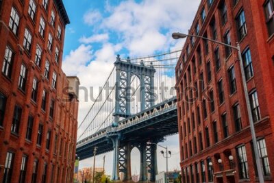 Fototapeta Most Brookliński widziany z Nowego Jorku