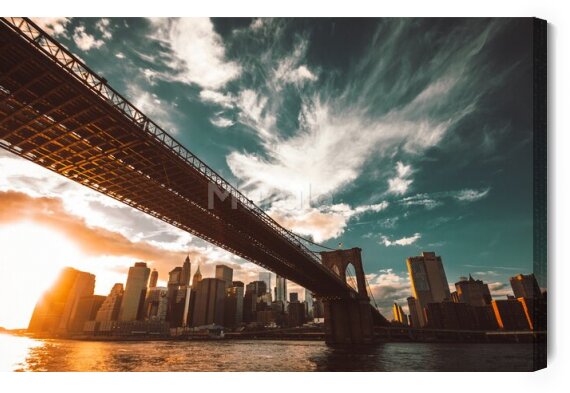 Obraz Nowy Jork spod mostu Brooklińskiego