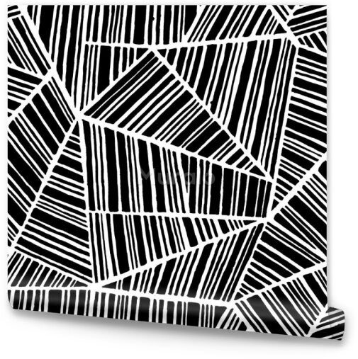 Tapeta Czarno-biały wzór abstrakcyjny